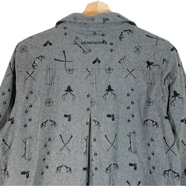 Legendary Whitetails Firelight Popover Flannel Shirt Size Large - Image 5