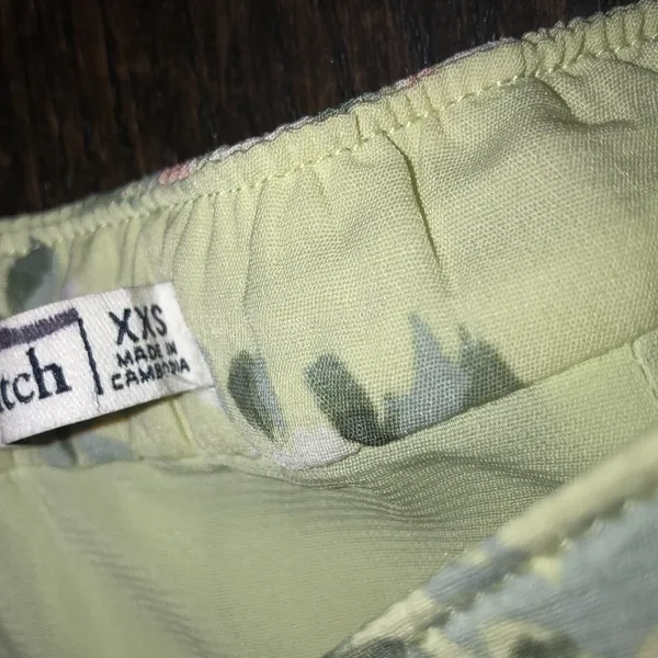 Abercrombie & Fitch green floral maxi skirt size xxsmall - Image 4