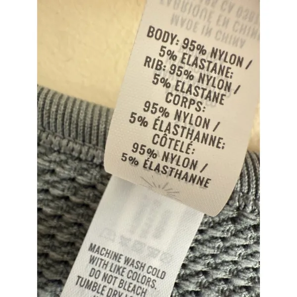 Aerie Offline Women S Green Main Squeeze Crop Thermal Henley Seamless Waffle‎ - Image 5