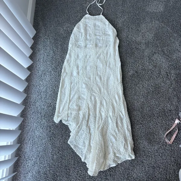 Peppermayo White Crochet Maxi Dress - Image 2