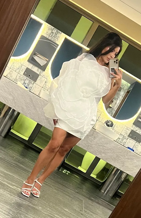 Flower White Dress - Image 3
