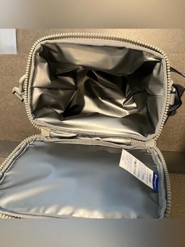 Champion Estate Insulated Cooler Kit Lunch Bag, Medium Gray, NWT - Image 11