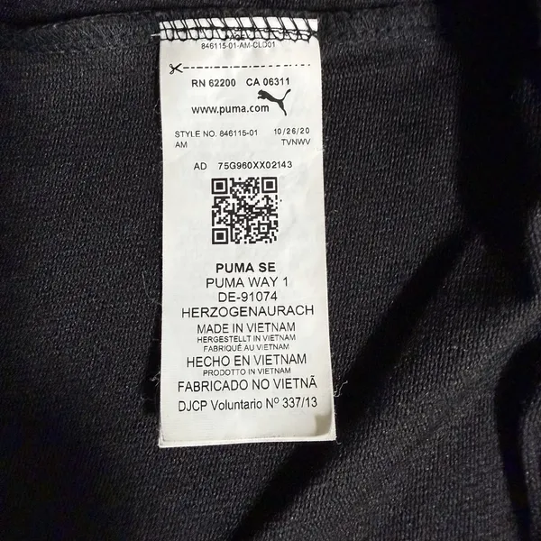 Puma Women's Black Pullover "Keeps You‎ Dry" Cropped Hoodie Sz. M Long Sleeves - Image 5