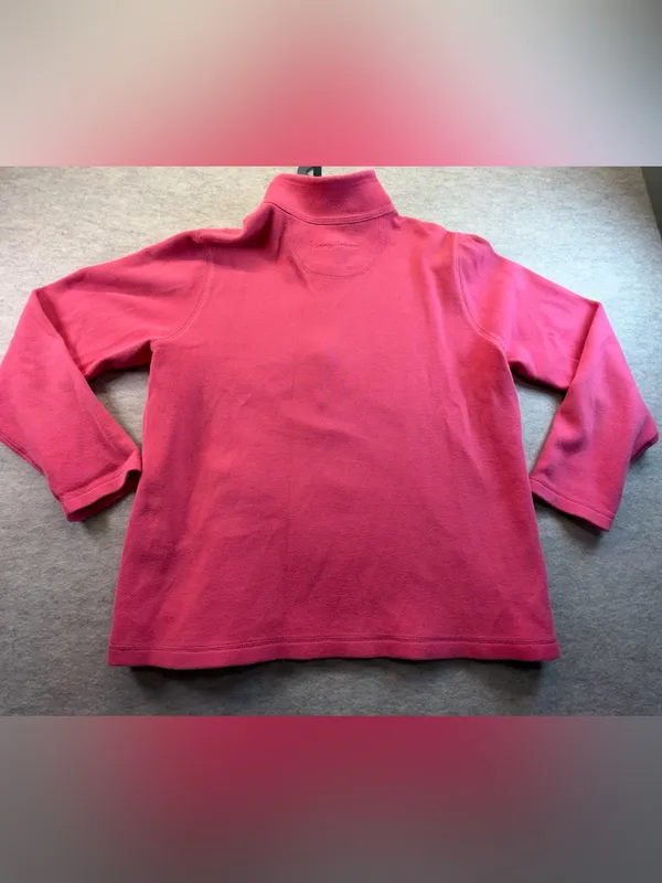 Tommy Bahama Aruba Half Zip Sweatshirt Women’s XL Very Berry Pink - Image 4