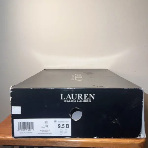 Lauren Ralph Lauren Mylah Metallic Chelsea Booties‎ Women 9.5 Bronze Gold NEW - Image 13