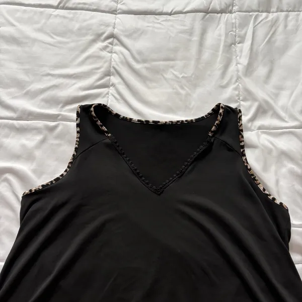 Womens Blouse Top XL Black‎ Boho Hippie Sleeveless Fairy Whimsy Classic - Image 2