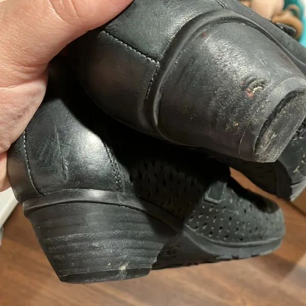 ABEO Noelle black leather Mary‎ Jane heels size 7 - Image 8