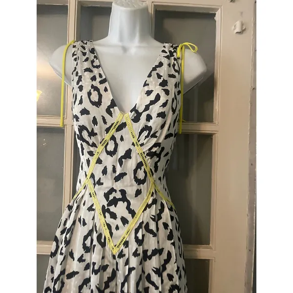 SELF‎ PORTRAIT | Leopard Patterns Sleeveless Dress Size 6 - Image 9