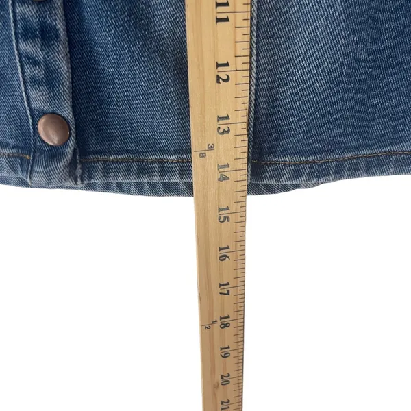 Bullhead Size‎ 27 Denim Button Mini Jean Skirt Going Out School Micro Mini - Image 4