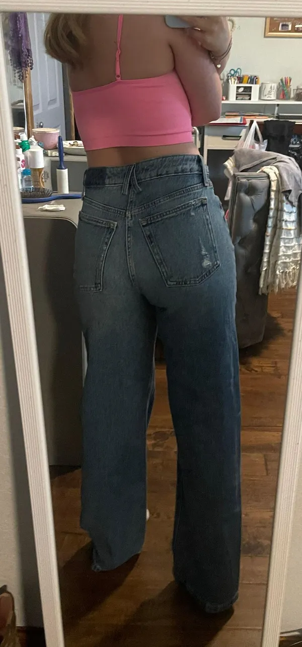Wide Leg Jeans Blue Size 6 - Image 2