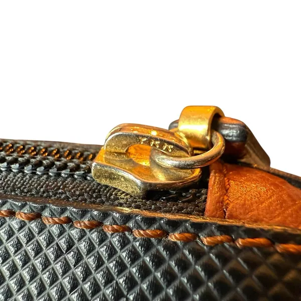 Vintage Bottega‎ Veneta Marco Polo Collection Black Brown Handbag Classic Purse - Image 11