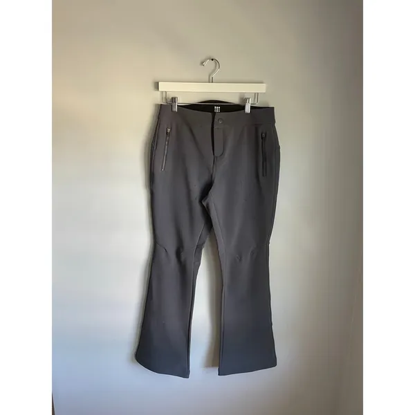 Title 9 Fleece lined Grey Athletic Ski Pants Outdoor Hiking Gorpcore sz 8 - Image 2