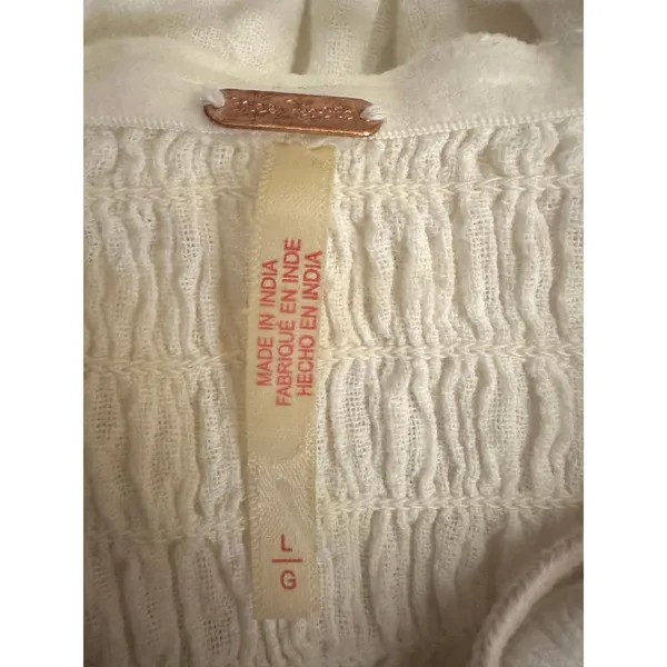 Free People Ethereal Fairy Sparkling Moment Midi Dress in White Size Large - Image 12