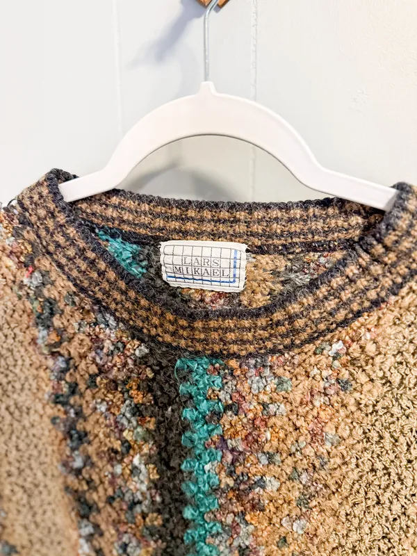 Lars Mikael Vintage Sweater Multiple Size M - Image 5