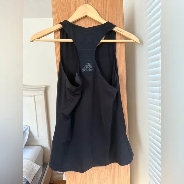 Adidas University of Miami Black Tank Top - Image 2