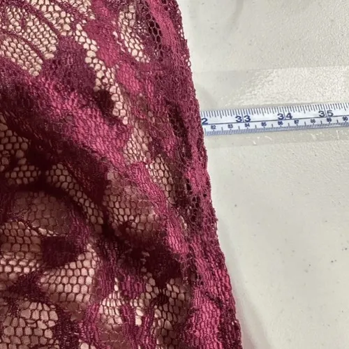 Windsor Lace Cocktail Dress Womens S Burgundy Floral Satin Tie‎ Homecoming NWT - Image 8