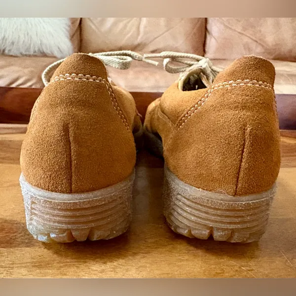 Vintage 70’s Grizzlies Suede Chukka Wedge Shoes - Image 4