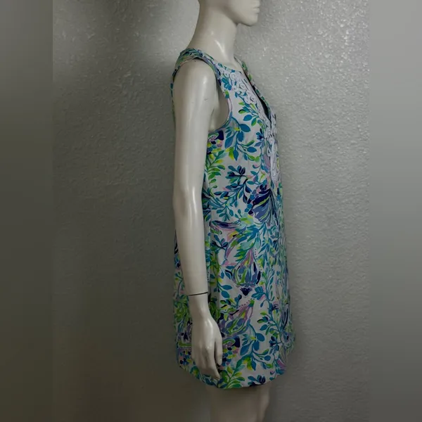 LILLY PULITZER Harper Shift Resort White Shell Beach Dress Rt. $148 - Image 3