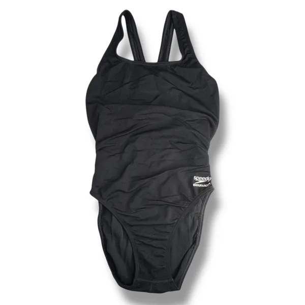 Women's Speedo Endurance Super Proback Solid One piece Black Swimsuit 6 / 32 - Image 2