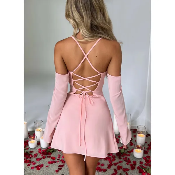Babyboo NEW Fiona Mini Dress Blush Pink Size XS NWT - Image 2