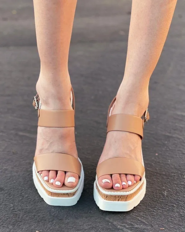 Soda Tan/natural Cork Platform Wedge - Image 3