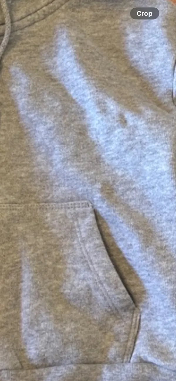 Brandy Melville Zip-Up Cropped Grey Hoodie - Image 4