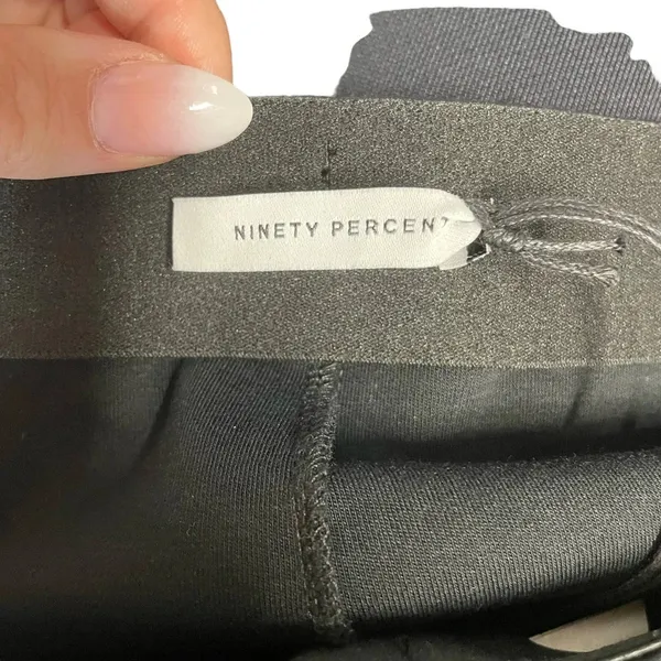 Ninety Percent Compact Organic Cotton Kickflare‎ Pants Black Size Medium - Image 10