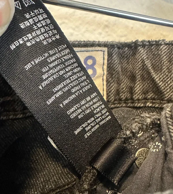 FP We The Free Maxi Denim Skirt Middle Slide Raw Hem Women’s 28 - Image 2