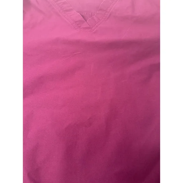Carhartt Women's Scrub Top Force Essentials V-Neck 5 Pocket L Maroon Work Nurse‎ - Image 8