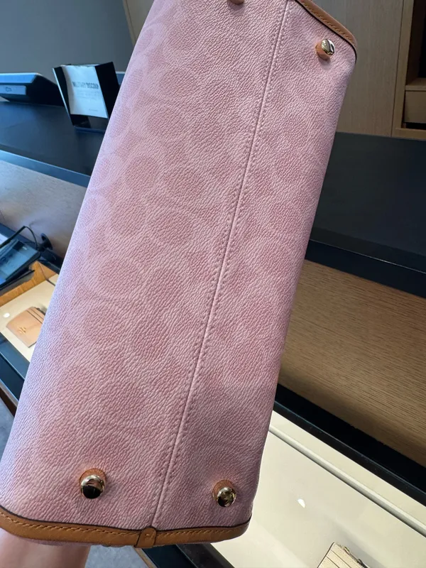 NWT COACH Erin Shoulder Bag In Signature Canvas With Charms CEL13 in powder pink - Image 5