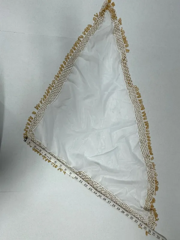 Egyptian Belly Dance Hip Scarf With Gold‎ Bead Trimming - 39" x 25" x 25". - Image 11