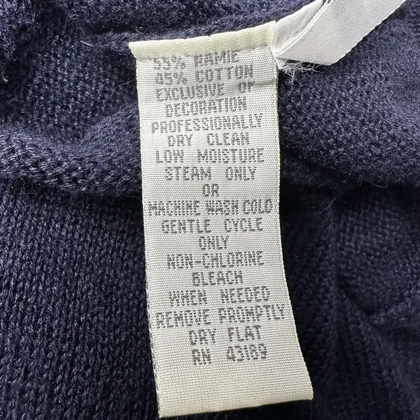 90's Susan Bristol Hand Embroidered Floral Knit Vest L | Grandmacore Cottagecore - Image 9