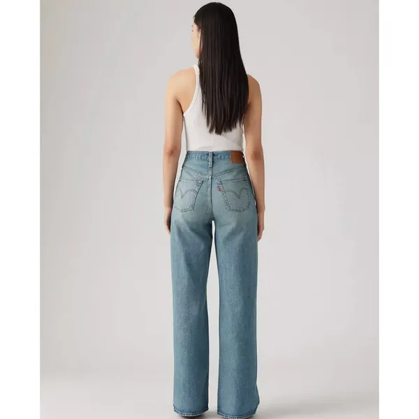 New Levi's 26x30 Premium Ribcage Wide Leg Tint Story Medium Wash - Image 3
