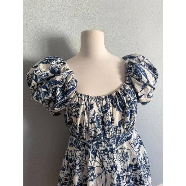 Abercrombie & Fitch Emerson Poplin Puff Sleeve Mini Dress - Image 3