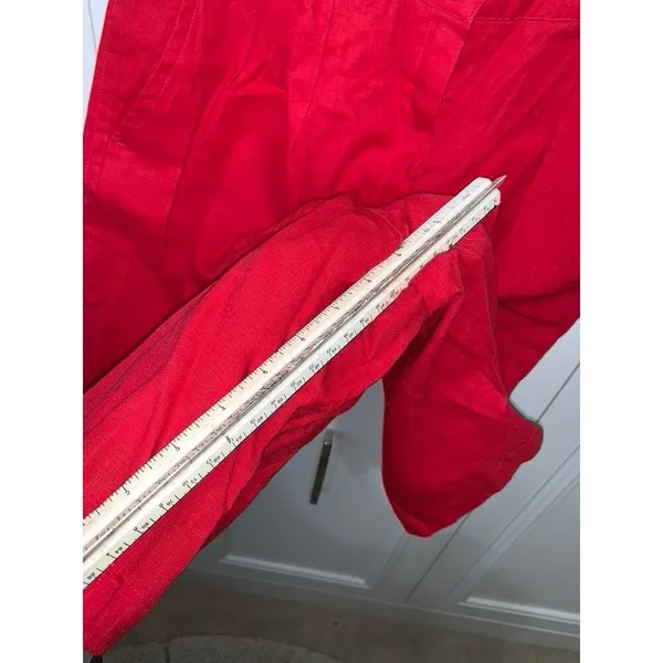Women's Medium Shorts 2 Piece Set Geranium Red & Animal Print‎ Casual - Image 7