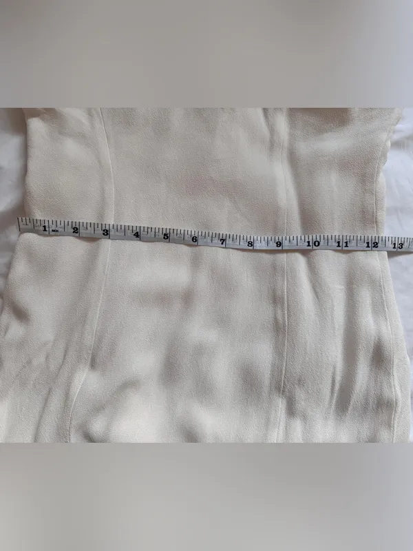 Reformation Portofino Ivory Off-Shoulder Slip Midi Dress Size 4 - Image 11