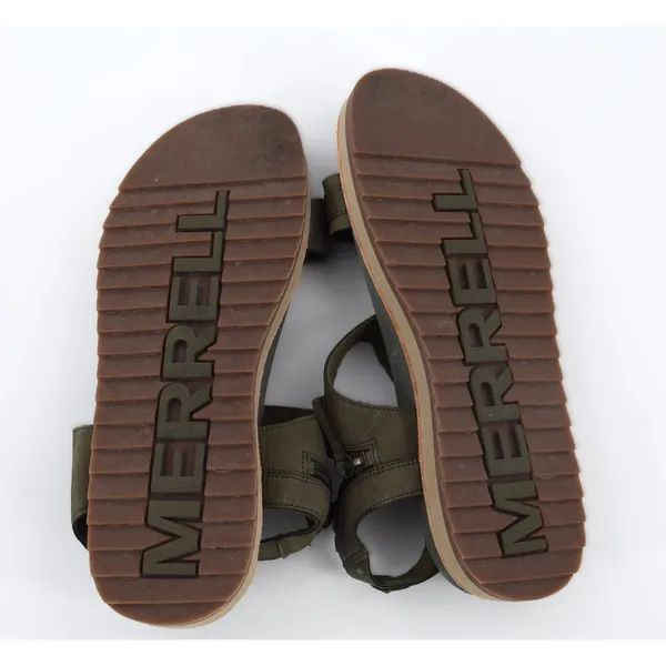 Merrell District‎ Mendi Backstrap Sandals Womens 8 Olive Green Good Leather Zip - Image 12