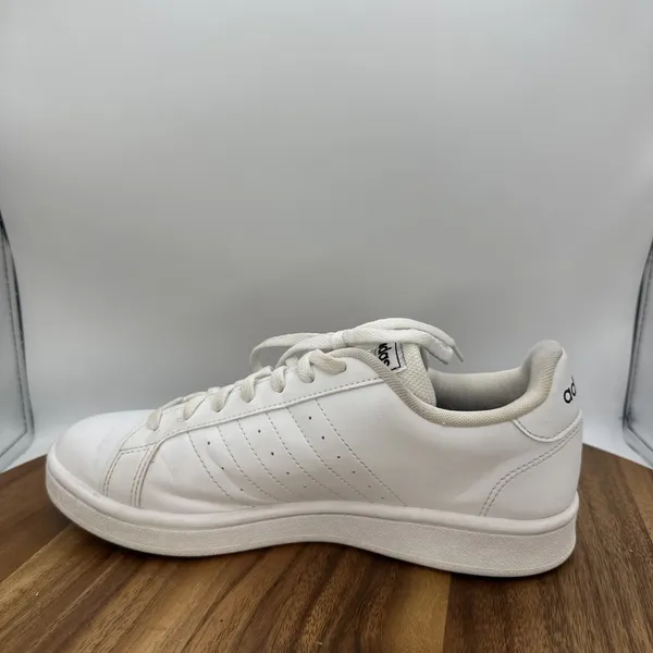 Adidas Grand Court Base Low Top Sneakers Shoes White Black EE7968 Women's 7.5 - Image 6