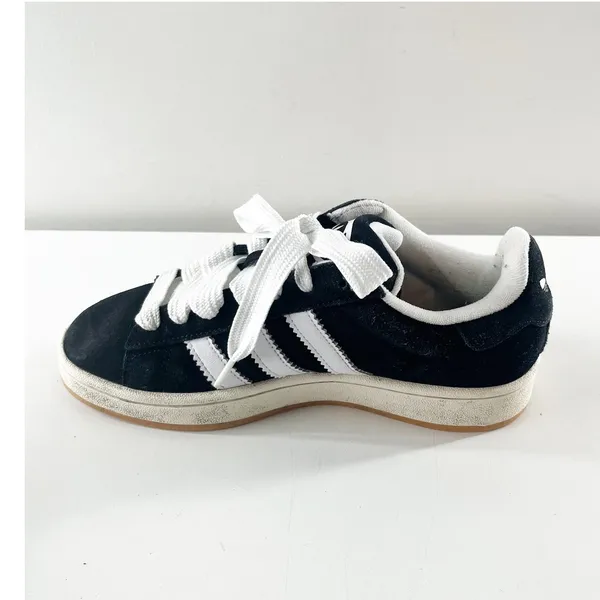 Adidas Originals Campus Shoes Sneakers in Black And White Stripe Mens 6 / W 7 - Image 6