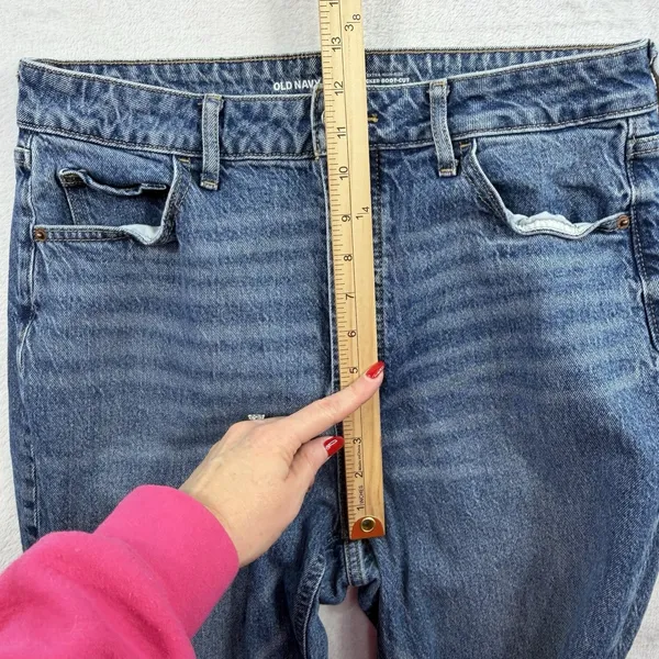 Old Navy 12 Kicker Bootcut Jeans Extra High-Rise Smooth Pockets‎ Stretch Raw Hem - Image 11