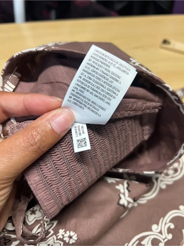 American Eagle AE Bandana Top Mauve Paisley Tie Back Size S - Image 9