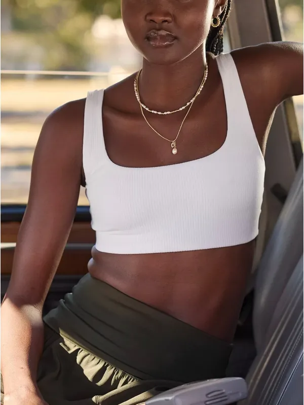 OFFLINE By Aerie Real Me XTRA Ribbed Classic Sports Bra American Eagle NWT Small - Image 4