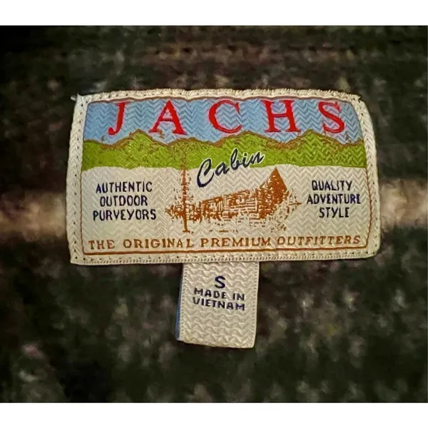 Jachs Cabin Sweaters Jachs Cabin Black White Fleece Pullover Sz Small - Image 4