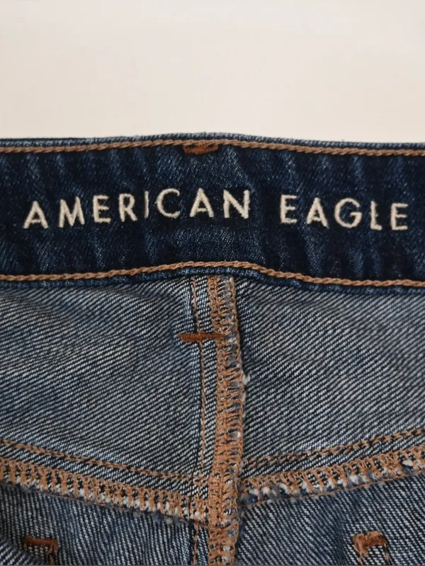 American Eagle Women's 4 Tomgirl Dark Wash Jean - Image 9