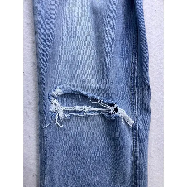 Vervet Jeans Straight Leg Women 27 Blue Distressed‎ High Rise V2473 - Image 9
