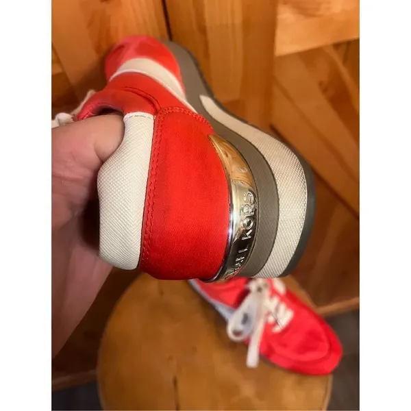 Orange/White Michael Kors Allie Model Sneakers Women'S Size Us 6.5m - Image 11