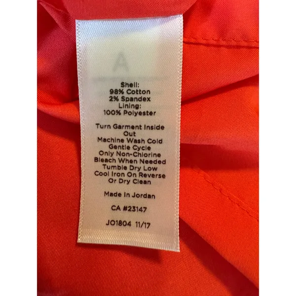 Talbots Coral Skirt‎ Tie Waist Front Slit 2 classic elegant boho whimsi Y2K - Image 4