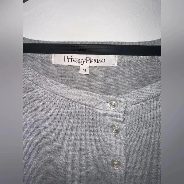 Revolve Privacy Please Simone Jumpsuit in Heather Gray sz‎ M - Image 6