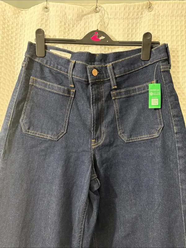 Gap Women’s High Rise Stride Wide-Leg Jeans Size 30/10R - Image 3