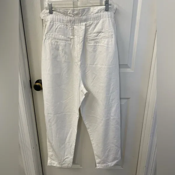 Free People White  Drawstring Pants - Image 2